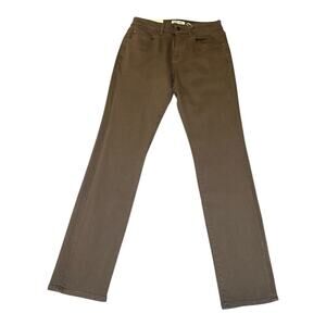 NEW Warp + Weft Men's ORD Chicago Straight Jeans Brown Size 30x34 5-Pocket Denim